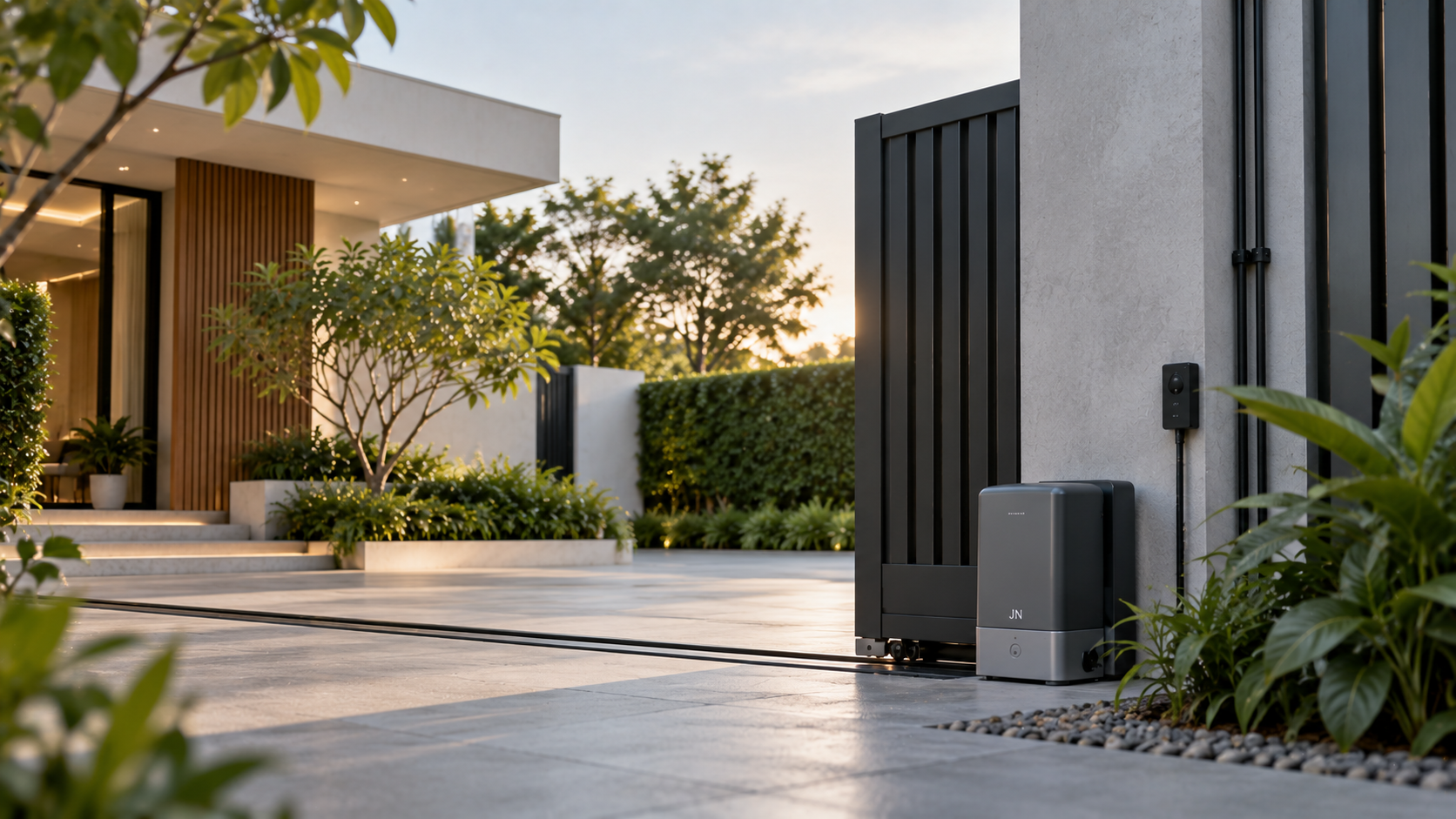 Automatic gate installation project by JN Watergate