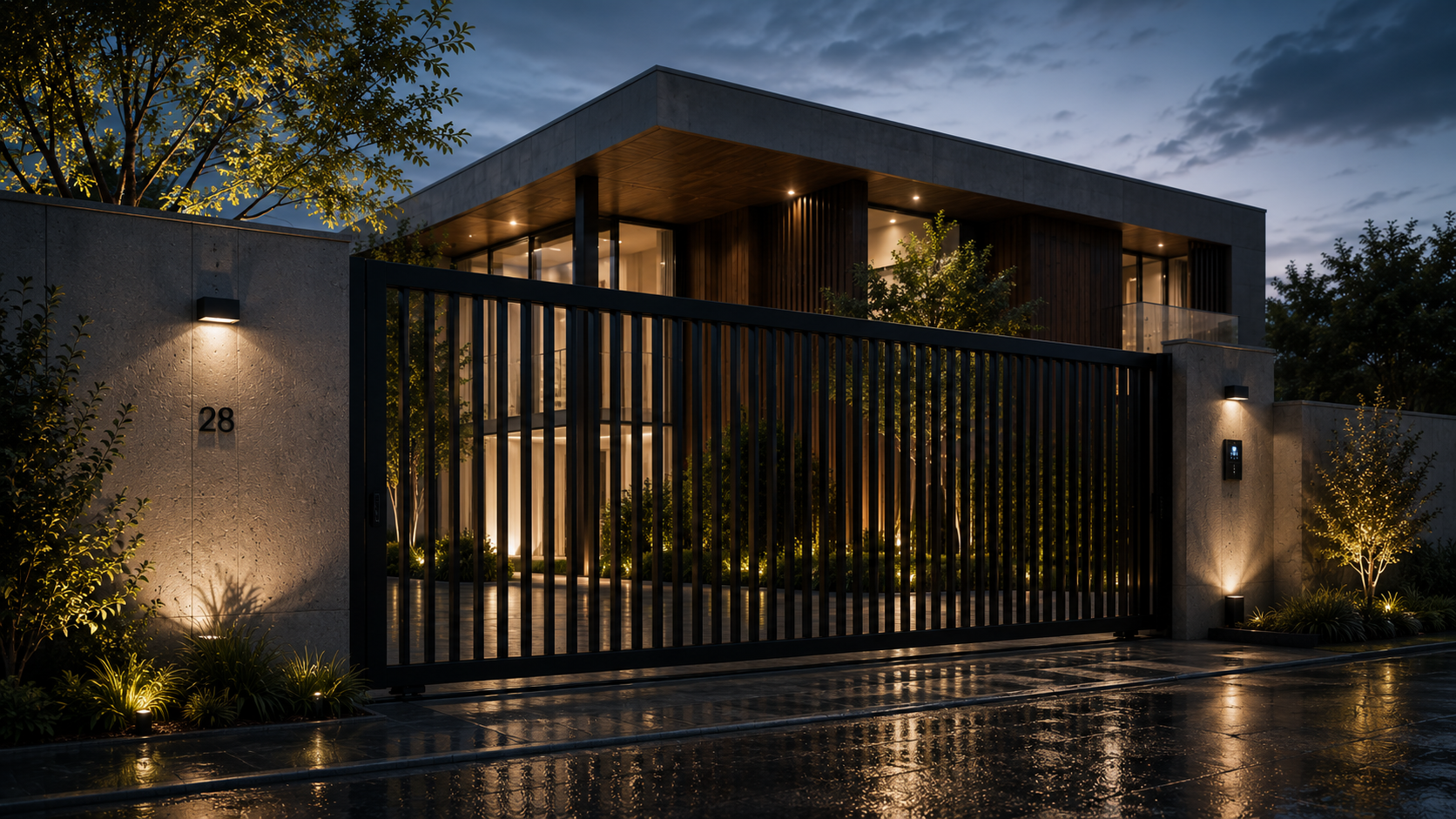Automatic gate system and gate installation in Phuket